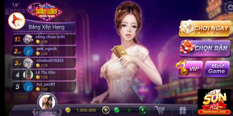 Giới thiệu về game đánh bài tiến lên Sunwin